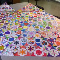 Made by 300 student during a week long teaching session at MOAT Community College