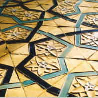 Triangular earthenware tiles, Richard Henry